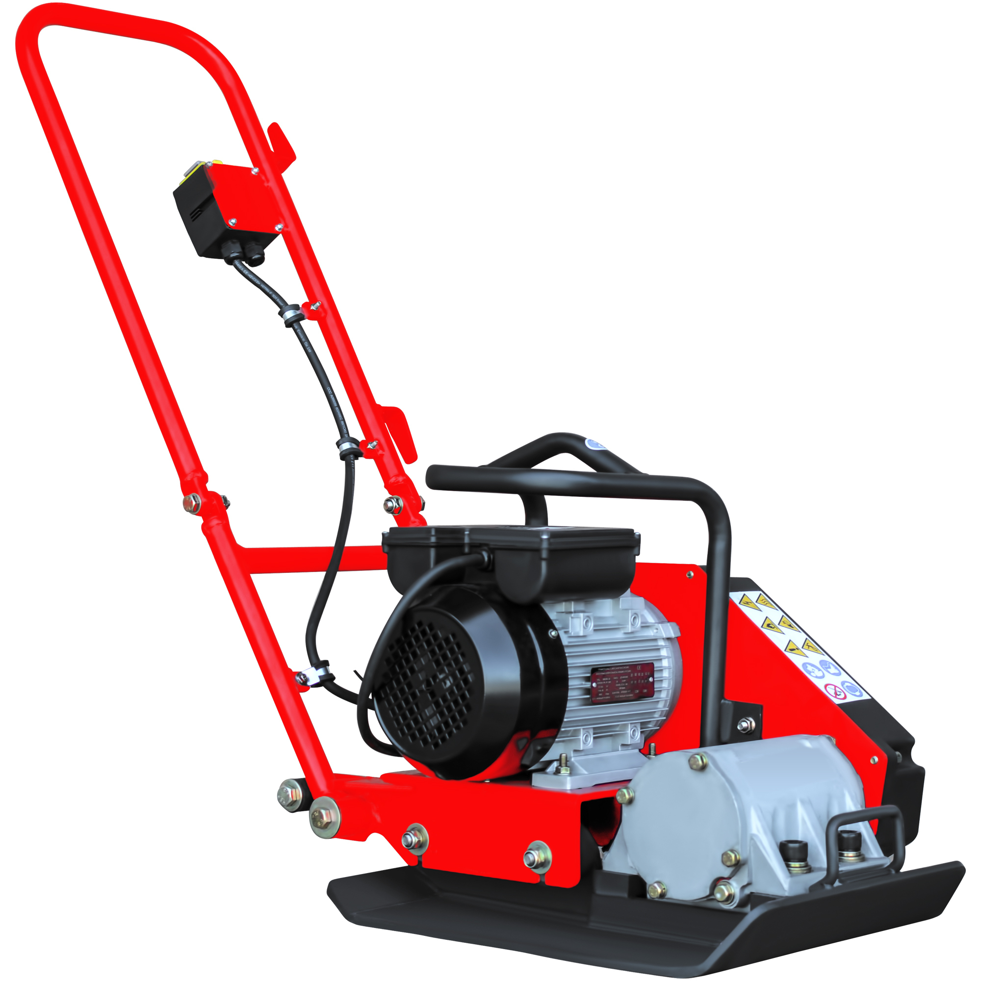 Tomahawk Electric Plate Compactor - 2 HP, 19in. x 15in. Steel Plate, 1420 lbs/ft² Force, Model# eJXPC50